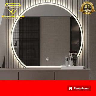 Gương đèn LED cảm ứng treo tường Tròn Khuyết,Gương trang điểm, Gương phòng tắm Decor DIAMOND MIRROR
