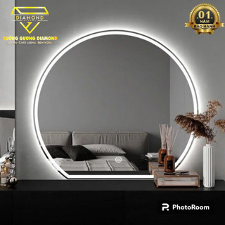 Gương đèn LED cảm ứng treo tường Tròn Khuyết,Gương trang điểm, Gương phòng tắm Decor DIAMOND MIRROR