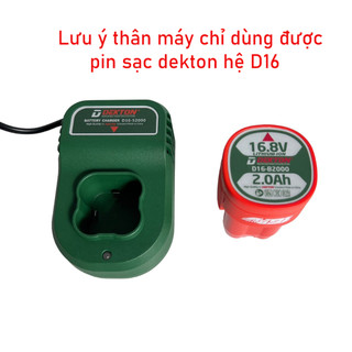 THÂN MÁY, PIN, SẠC 16,8V DEKTON HỆ SINH THÁI D16