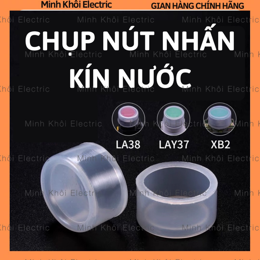 Chụp nút nhấn kín nước combo 10c, nắp chụp nút nhấn, màng chụp nút nhấn ...