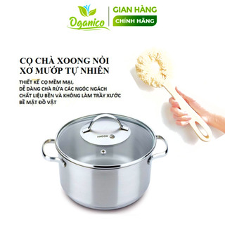 Cây rửa vệ sinh xoong nồi, chén bát đa năng xơ mướp tự nhiên handmade OGANICO