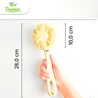 Cây rửa vệ sinh xoong nồi, chén bát đa năng xơ mướp tự nhiên handmade OGANICO
