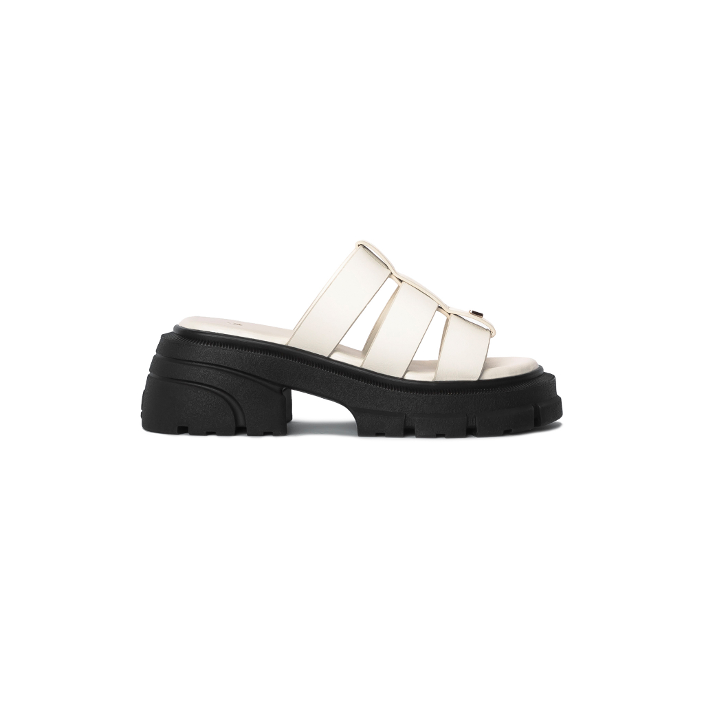 Ảnh Dép Sandal Nữ THEWOLF QUEEN CAGE SANDAL - CREAM WHITE 1
