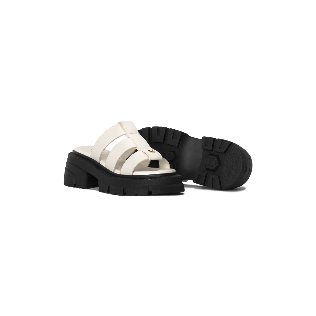 Ảnh Dép Sandal Nữ THEWOLF QUEEN CAGE SANDAL - CREAM WHITE 3