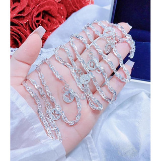 [Hộp Xinh]Lắc tay Bạc LoPa SK168,dáng xích phay mix chữ cái đính đá lấp lánh cho nữ,Bạc LoPa