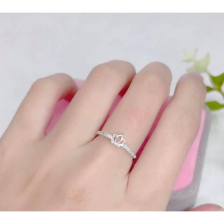 Nhẫn nữ bạc ta LoPa dáng vương miện nhỏ xinh điệu đà