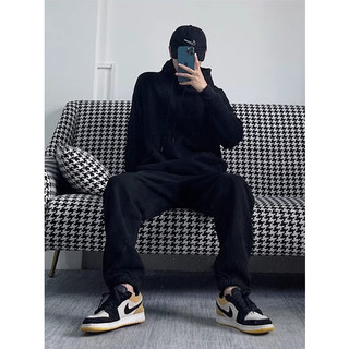 Set Bộ Đồ Nỉ Hoodie Trơn Phối Mũ Sành Điệu, Phong Cách Unisex Trẻ Trung, Chất Liệu Nỉ 2 Lớp Dày Dặn Ấm Áp Bền Đẹp