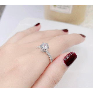 Nhẫn nữ bạc ta LoPa dáng khấc tầng, đốt trúc,  vừa xinh,sang chảnh