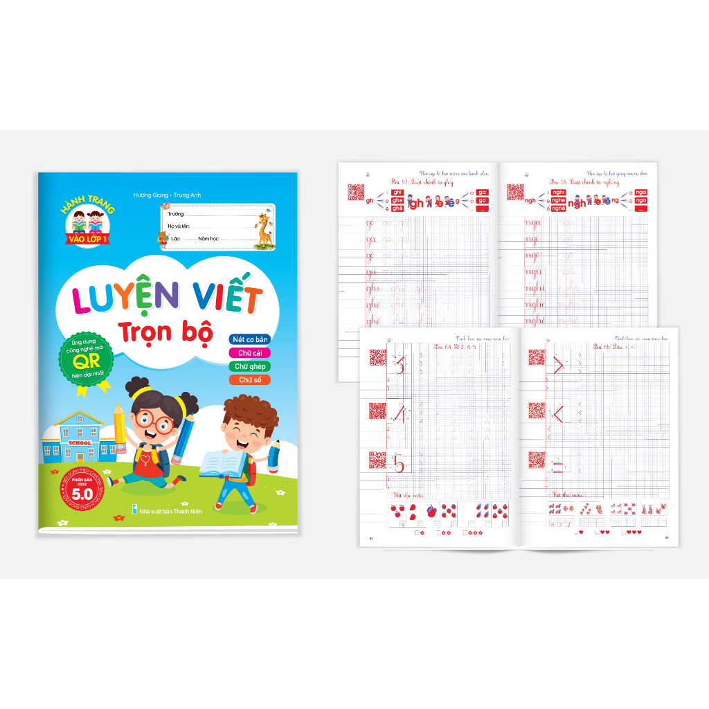 Ảnh Sách - Luyện Viết Trọn Bộ - Ứng Dụng Quét Mã QR 1