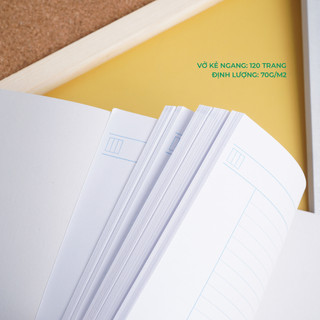 Vở kẻ ngang Campus Repete 80/120 trang, vở campus thiết kế kẻ màu ngang dành cho học sinh NB-BFS280/120