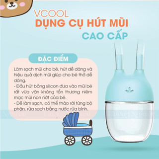 Dụng Cụ Hút Mũi VCOOL Đầu Dây Silicone Siêu Mềm Cho Các Bé