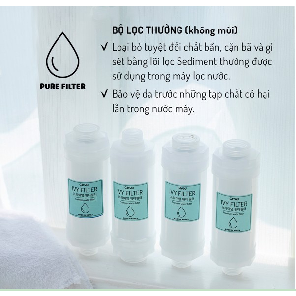 LÕI LỌC NƯỚC VÒI SEN IVY FILTER CHO BÉ MADE IN KOREA
