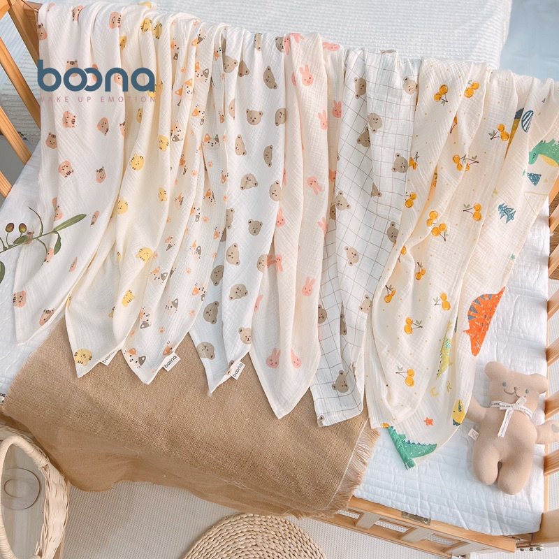 [SET 5C] Khăn Sữa - Khăn Xô Muslin Siêu Mềm, Mịn Rửa Mặt, Tắm Cho Bé Sơ Sinh