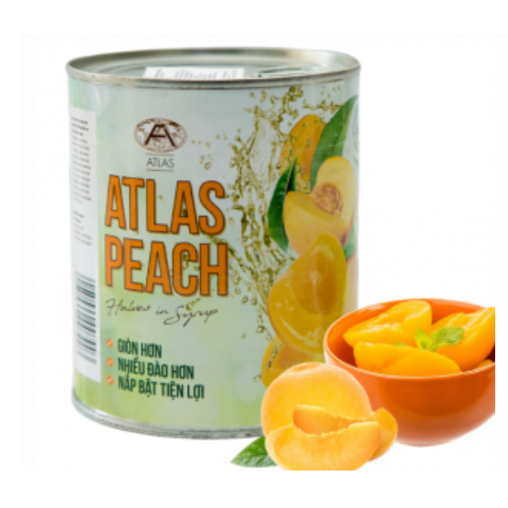 Đào đóng hộp peaches in syrup hiệu ATLAS 825g | Shopee Việt Nam