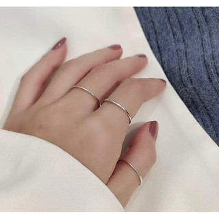 Nhẫn trơn xinh Bạc LOPA -Bạc ta nguyên chất chính hãng