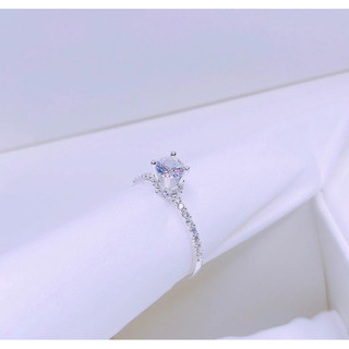 Nhẫn nữ bạc ta LoPa dáng cao cổ nhỏ xinh điệu đà