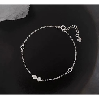 Lắc tay nơ bạc ta LoPa dáng thanh mảnh điệu đà nhẹ nhàng, Bạc LoPa