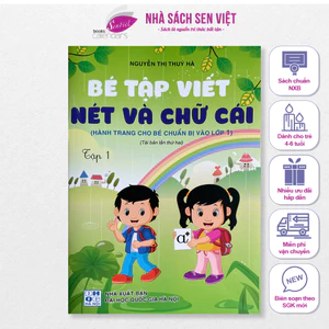 Sách – Cuốn Vở Bé Tập Viết Nét và Chữ Cái – Hành Trang Cho Bé Chuẩn Bị Vào Lớp 1 - Thúy Hà