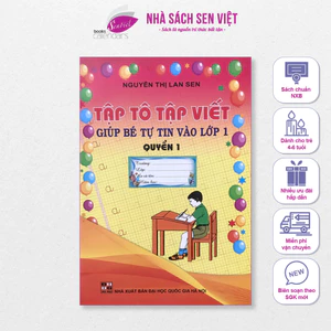 Sách – Cuốn tập tô, tập viết giúp bé tự tin vào lớp 1 (Quyển 1, 2, 3, 4) - Lan Sen
