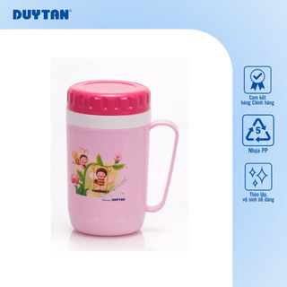 [Giao Màu Ngẫu Nhiên] Ca cách nhiệt 350ml DUY TÂN nhựa PP, nắp vặn kín, không rỉ nước