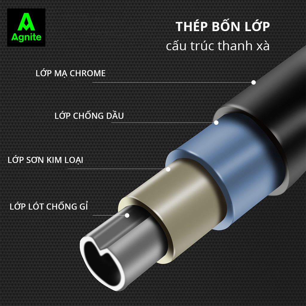 [Loại cao cấp] Xà đơn mút dài gắn cửa chính hãng AGNITE, có thước thủy cân bằng, thiết kế thép chịu lực - ER092/ER093