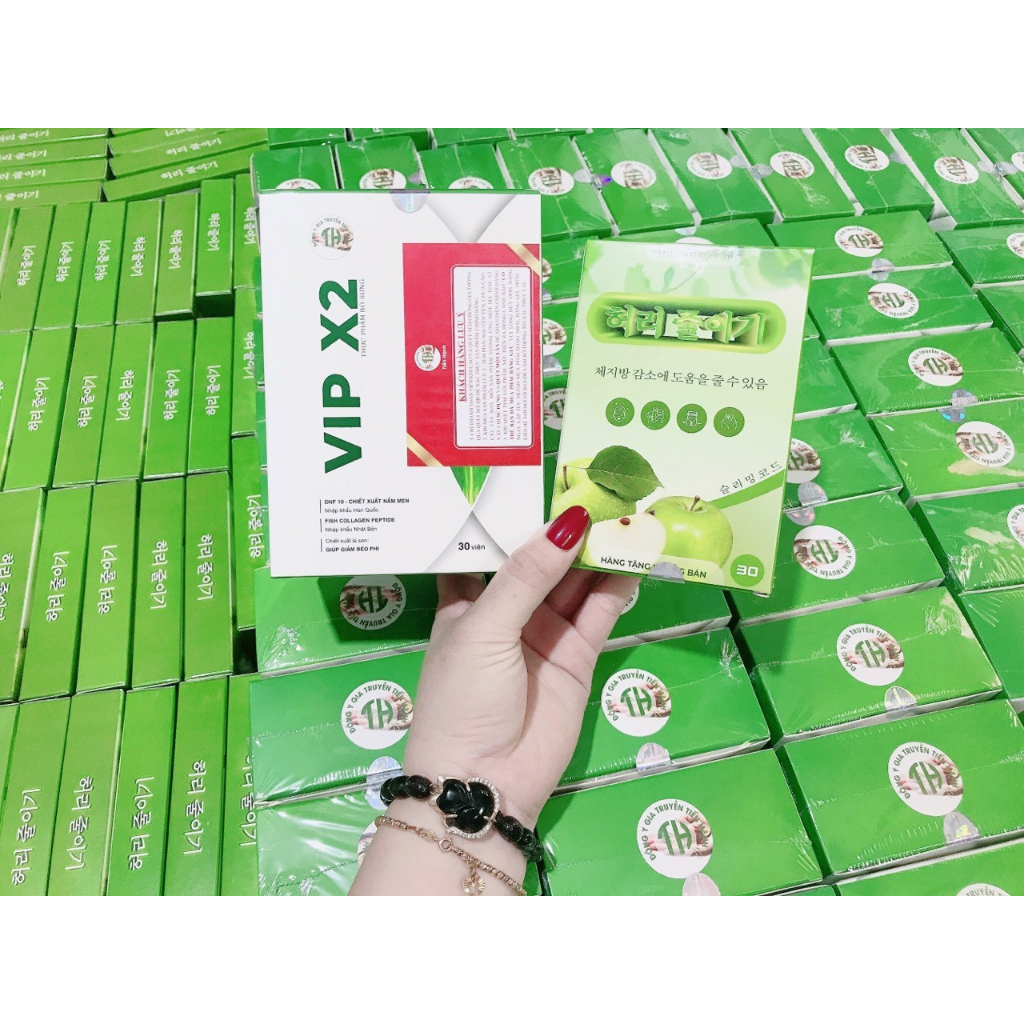 Giảm cân TIẾN.HẠNH VIP X2 Mẫu Mới Nhất 2023 Tặng Kèm Detox(Hộp 15 Viên