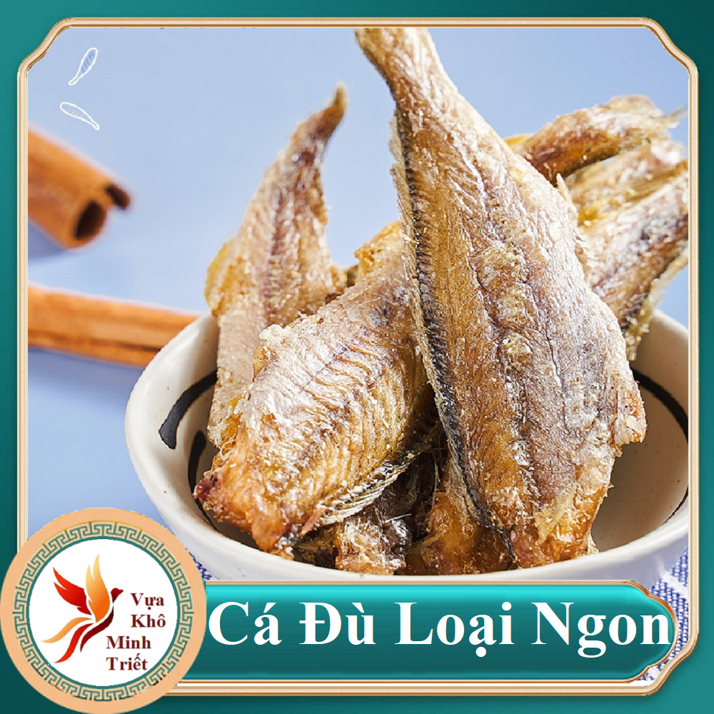Khô Cá Đù Cà Mau (Loại Mặn Vừa Ăn) chiên vừa vàng giòn giòn, mằn mặn thịt khô ngọt dịu, deo dẻo Vựa Khô Minh Triết
