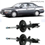 Corolla 92 93 Bộ phuộc trước sau một đôi Ống nhún giảm xóc xe hơi ô tô Toyota đời 91 1995 96 hiệu GSP KYB CD5 thế hệ 5 — ảnh 1