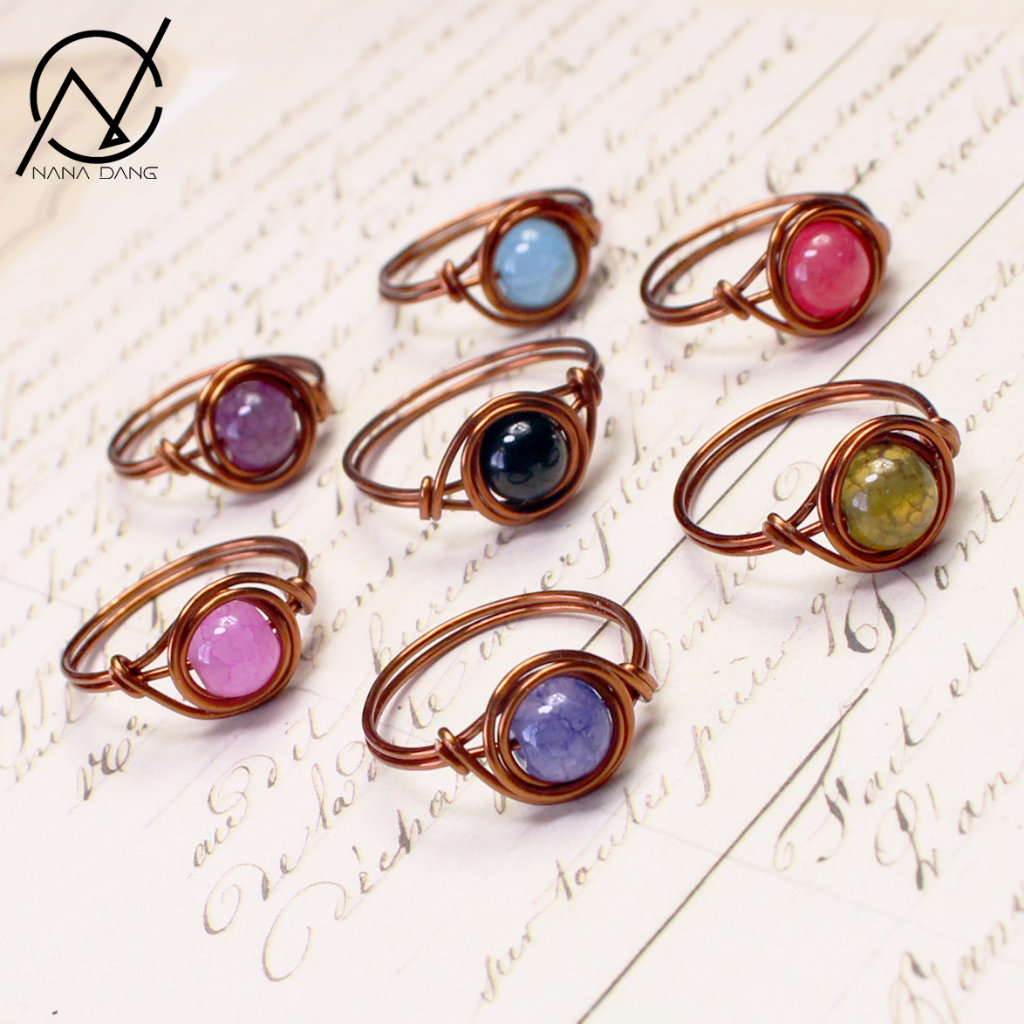 Gemstone Feng Shui Ring by NanaDang.Handmade