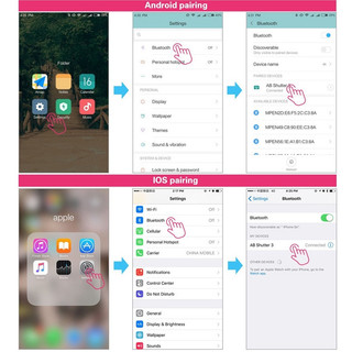 Remote chụp ảnh từ xa nút chụp hình bluetooth, quay video điều khiển cho điện thoại iphone, android Lướt Tiktok tiện lợi
