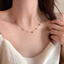Vòng cổ hạt cườm hạt đá zicron nhiều màu sắc sợi mảnh phong cách đi biển