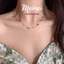 Vòng cổ hạt cườm hạt đá zicron nhiều màu sắc sợi mảnh phong cách đi biển