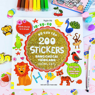 Sách - Combo 4 cuốn Bộ Sưu Tập 200 Stickers Phát triển trí thông minh, sáng tạo - ndbooks