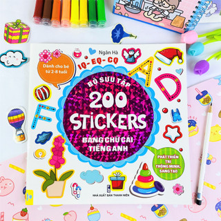 Sách - Bộ Sưu Tập 200 Stickers Phát triển trí thông minh, sáng tạo ( bé từ 2-8 tuổi) - ndbooks