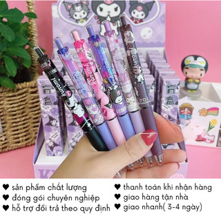 Set 6 Bút Mực Bi Đen Đồ Dùng Học Tập Cute  Kuromi Các Loại Timo VPB2