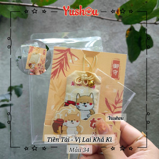 Túi Phước Yushou Tài Vận Hảo Vận Liên Liên - Vị Lai Khả Kỳ - Kiểu Omamori Nhật, Có sẵn, Quà tặng ý nghĩa.
