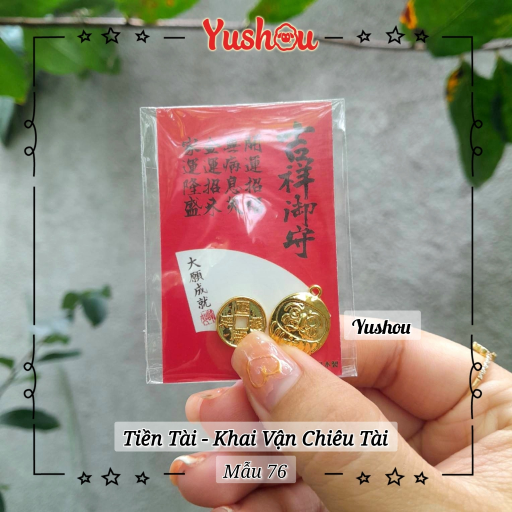 Túi Phước Yushou Khai vận chiêu tài - Mẫu 76 - Kiểu Omamori Nhật, Có sẵn, Quà tặng ý nghĩa.