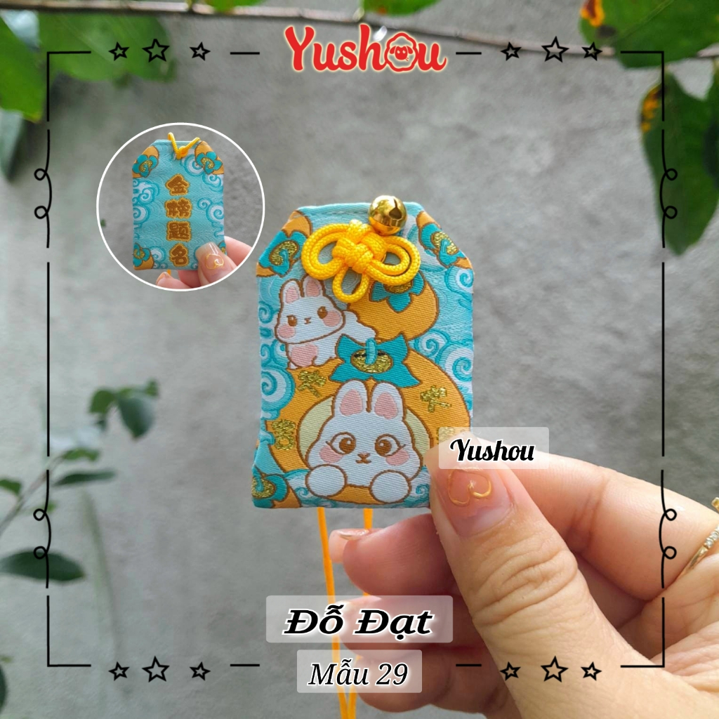 Túi Phước Yushou Đỗ Đạt Mẫu 29 - Kiểu Omamori Nhật, Có sẵn, Quà tặng ý nghĩa.