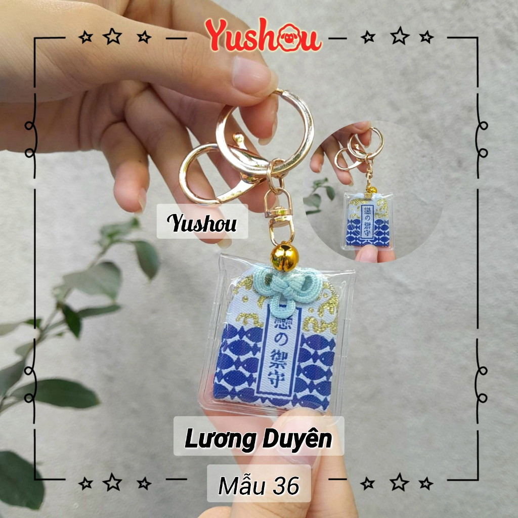 Túi Phước Yushou Tình Yêu Song Ngư - Kiểu Omamori Nhật, Có sẵn, Quà tặng ý nghĩa.