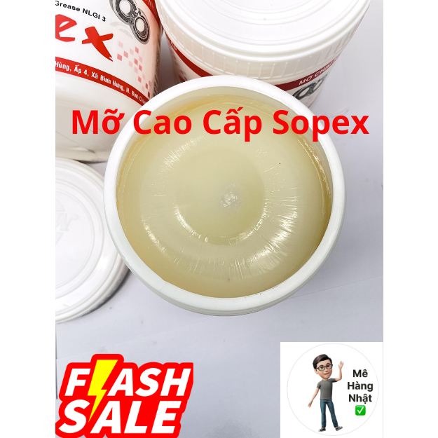 Mỡ TRẮNG chịu nhiệt cao cấp Sopex 0.5kg