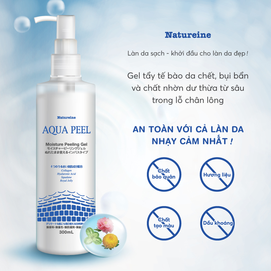 Ảnh Tẩy Tế Bào Chết Natureine Aqua Peel Moisture Peeling Gel 200ml 1