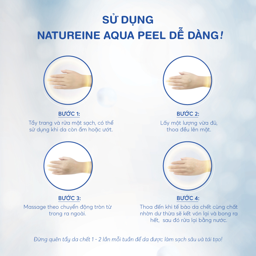 Ảnh Tẩy Tế Bào Chết Natureine Aqua Peel Moisture Peeling Gel 200ml 3