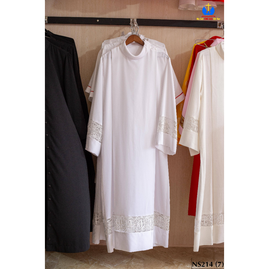 Áo Alba - Áo Lễ Linh Mục, Phó Tế - Quà Tặng Công Giáo Ns214 | Shopee Việt  Nam