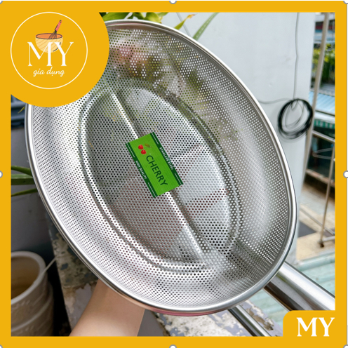 Rổ inox hình oval - hình chữ nhật 22cm x30cm