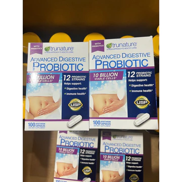 Viên uống hỗ trợ tiêu hoá (Men vi sinh) Advanced Digestive Probiotic Trunature 100v