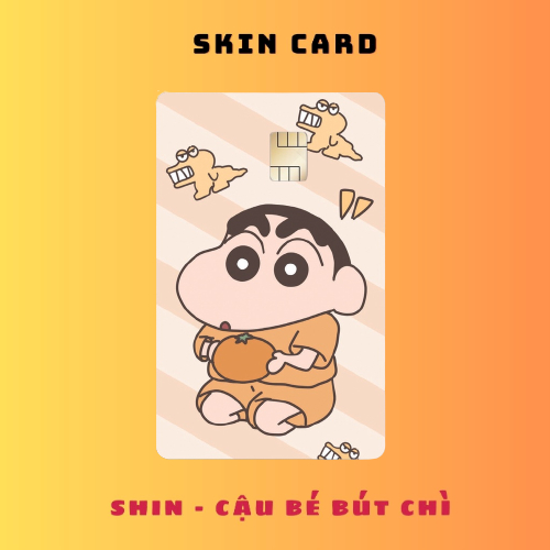 Miếng Dán Thẻ Card SHIN BÚT CHÌ (2) - Miếng Dán ATM, Thẻ Xe, Thẻ Từ ...