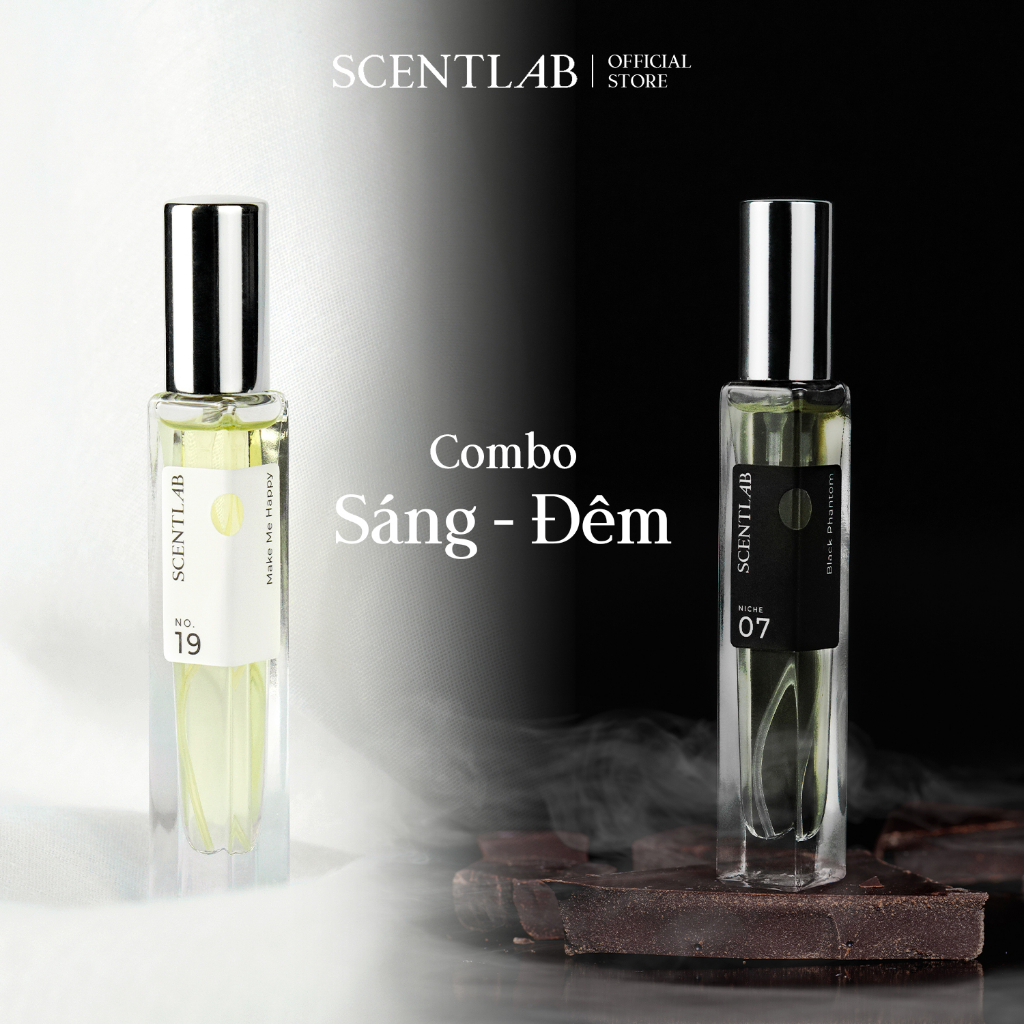 Ảnh Combo Nước hoa nữ SCENTLAB Sáng Đêm, tinh dầu thơm lâu, lưu hương 8h, mini 10ml 1
