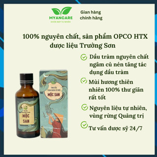 Tinh dầu tràm nguyên chất ngâm củ nén 50ml- Sản phẩm OCOP HTX dược liệu Trường Sơn Quảng Trị