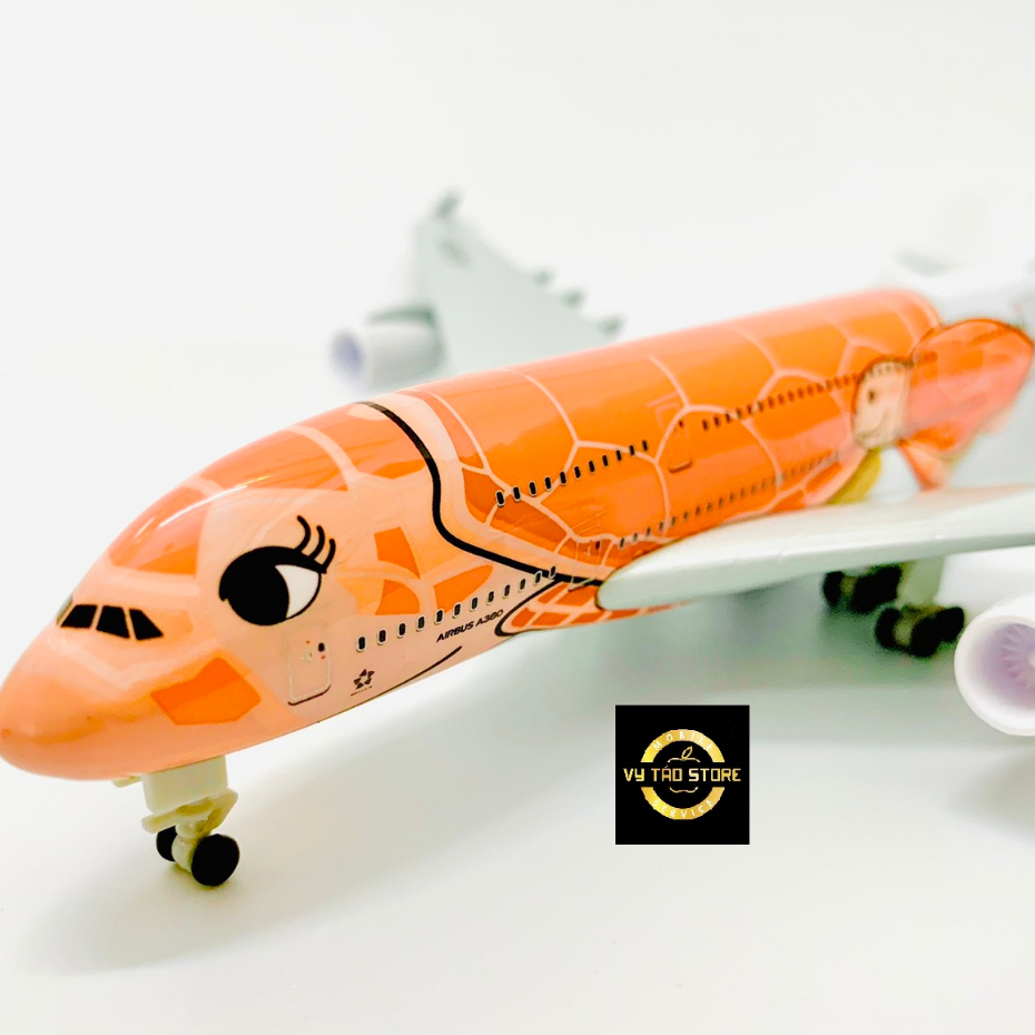 MÁY BAY MÔ HÌNH "AIRBUS A380 ANA 20CM" Flying Honu KIM LOẠI CAO CẤP LOẠI 1 CHUẨN ĐẸP
