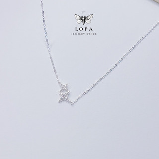 Dây chuyền nữ bạc ta LoPa dáng sao xinh nhẹ nhàng điệu đà duyên dáng